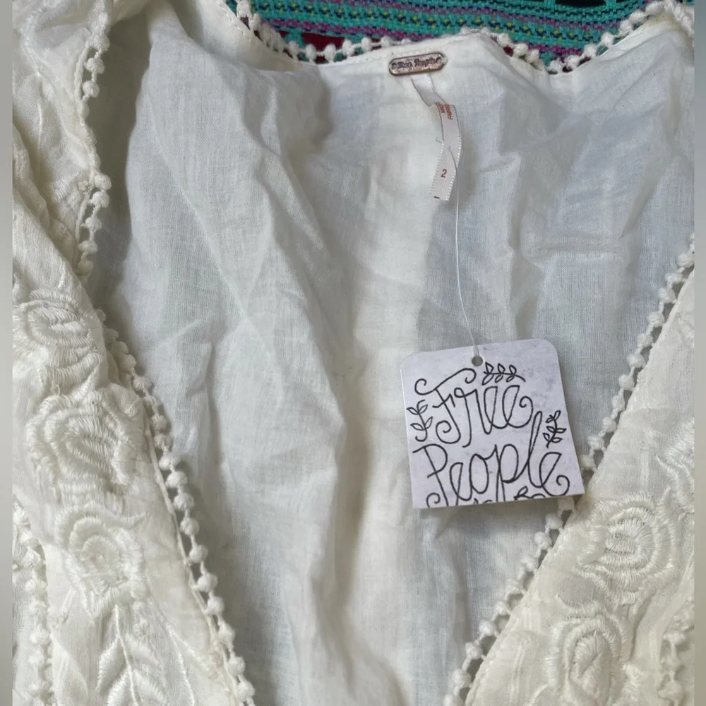 018  Free People Isabella Mini in white BNWT the perfect lil White Dress 🤍👗🤍 - Picture 5 of 6